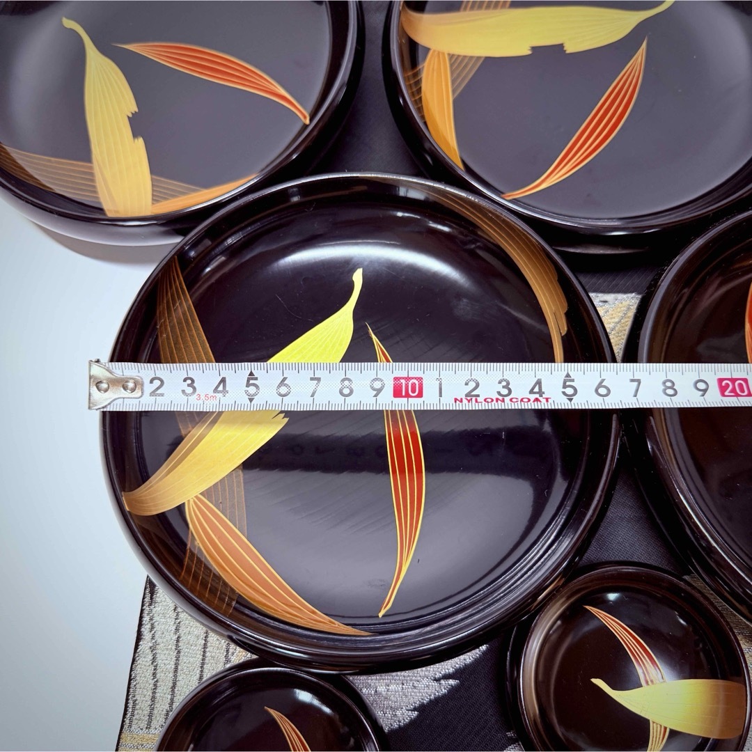 漆器 輪島塗 本蒔絵磨出金彩 木製 中皿&豆皿 10客 5セット 漆器 輪島塗