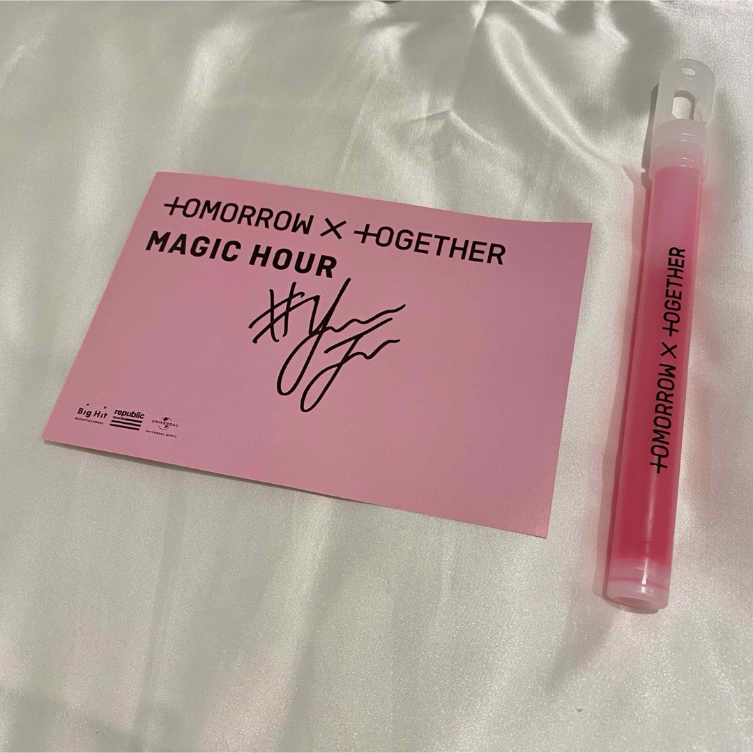 TXT 直筆サイン LINEMUSIC ヒュニンカイ TXT LINE MUSIC 当選者限定