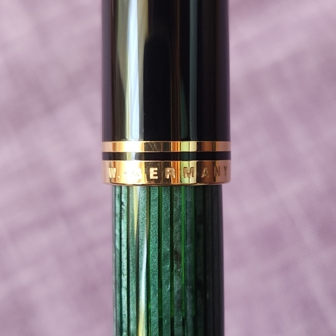 Pelikan - ペリカン 万年筆 M800 最初期型 グリーンストライプ 14C F