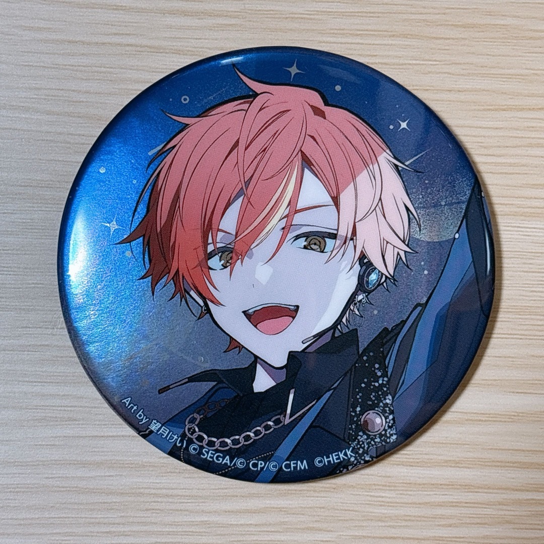 プロセカあんスタコラボ グリッター缶バッチ 東雲彰人 プロセカ 東雲