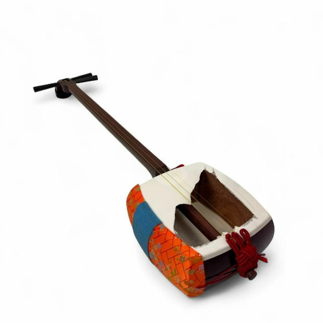 中棹三味線 和楽器 民謡 太さ2.6cm 紅木 東さわり 1本棹 中棹三味線和