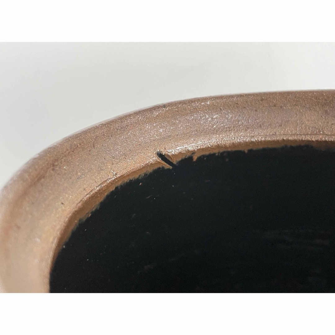 陶芸家 人間国宝 濱田庄司 浜田庄司 ？ 鉄釉 文打 水指 茶道具 箱なし