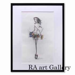 村上隆 もののけ京都 サイン入りポスター アルジャーノンに花束を ED300