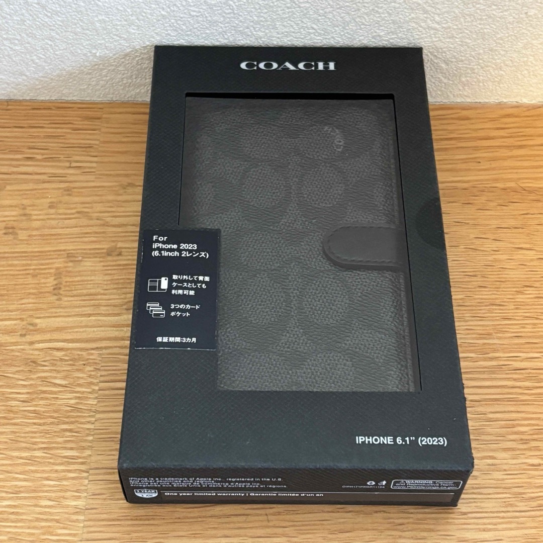 COACH ・iPhone 13 Pro Folioシグネチャーキャンパス COACH コーチ