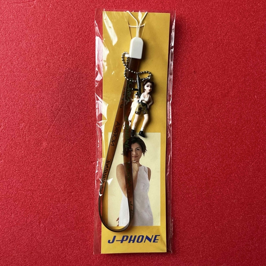 J-PHONE 東京 x 藤原紀香；【新品】オリジナルフィギュアストラップ の