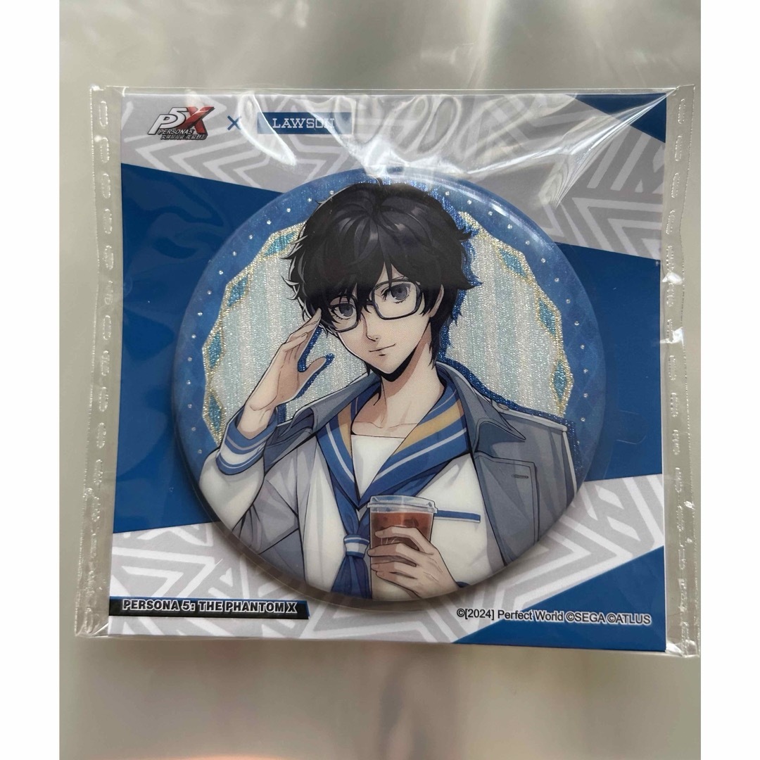 10/10限定出品※ペルソナ5 缶バッジ 主人公 ペルソナ5 缶バッジ 主人公