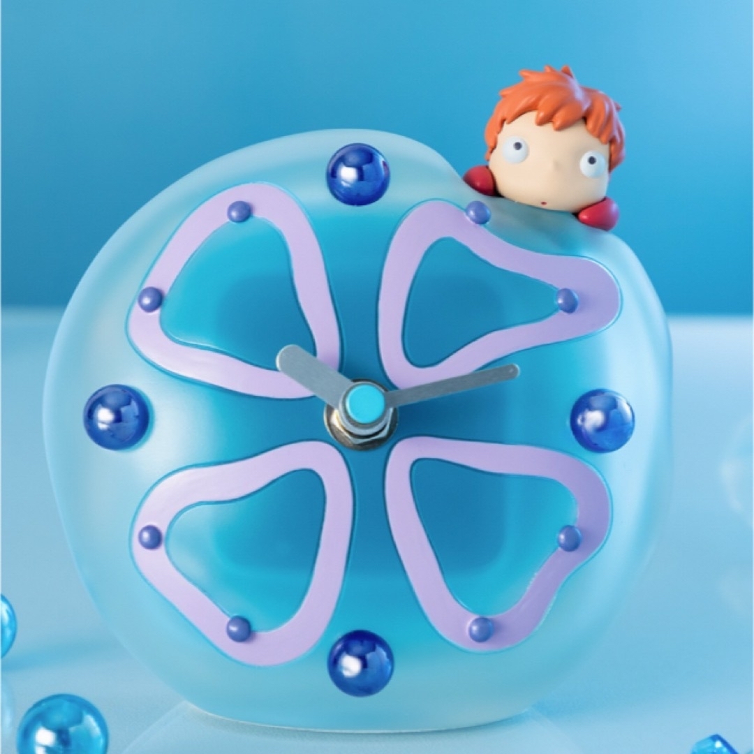 崖の上のポニョ】くらげ置時計 箱あり 未使用 希少 崖の上のポニョ