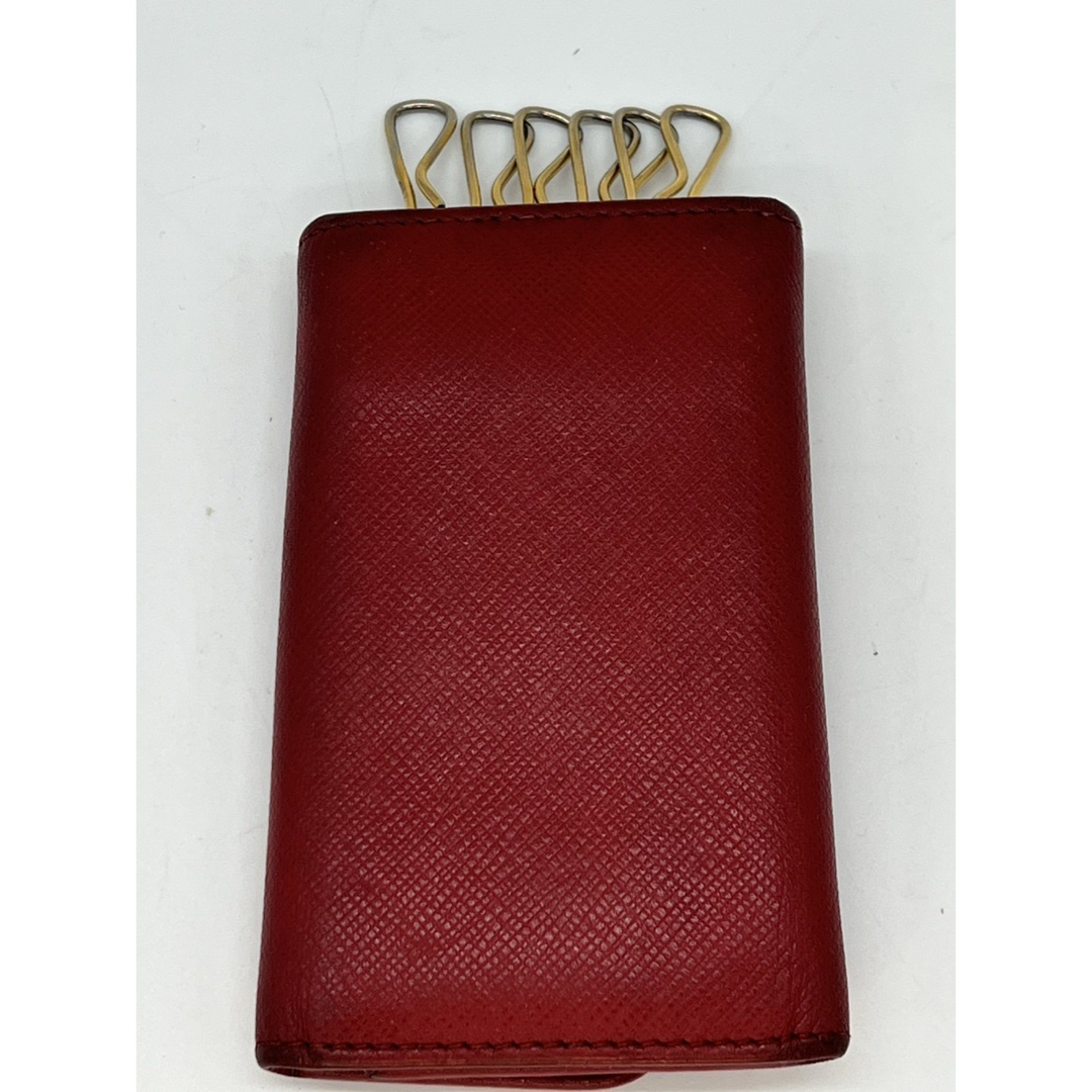 PRADA - PRADA プラダ ロゴ金具 サフィアーノレザー 6連キーケースの