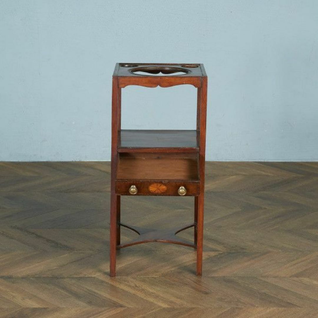 イギリス アンティーク 家具 ウォッシュスタンド 洗面台 収納 英国 6970d