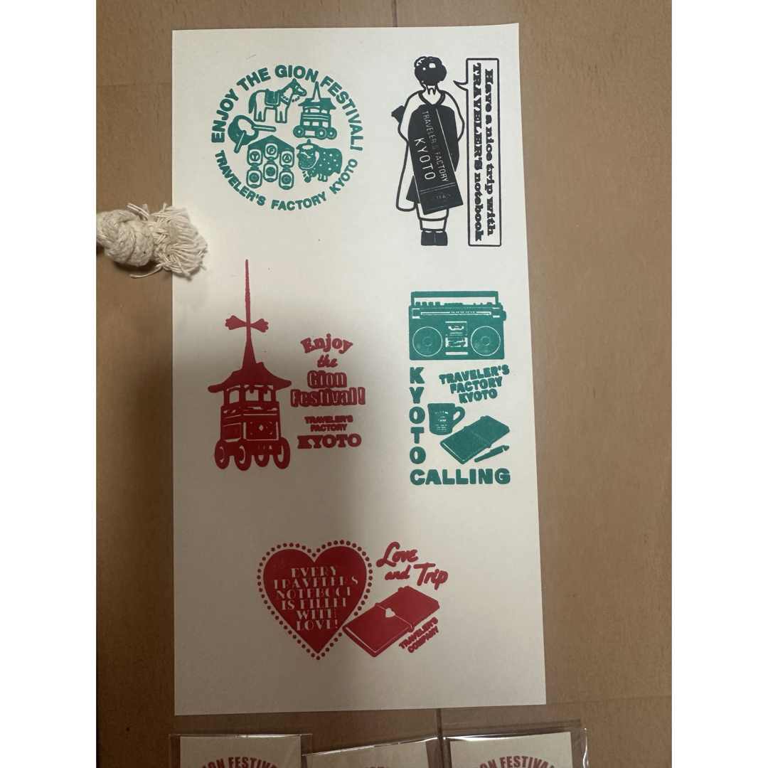 トラベラーズファクトリー 巾着 チャーム6個、京都祇園祭限定2025年