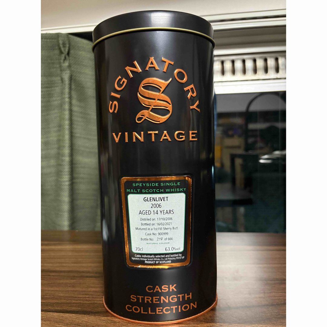 シグナトリー カスクストレングス グレンリベット2006年 14年 63.0%の
