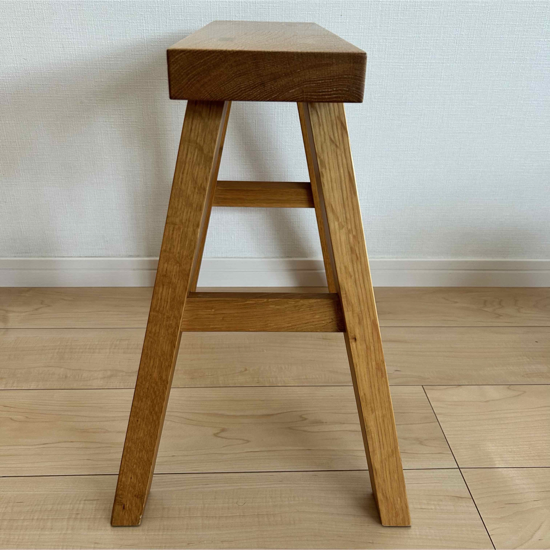 廃盤 無印良品 無垢材 ベンチ オーク材 小 【公式通販】