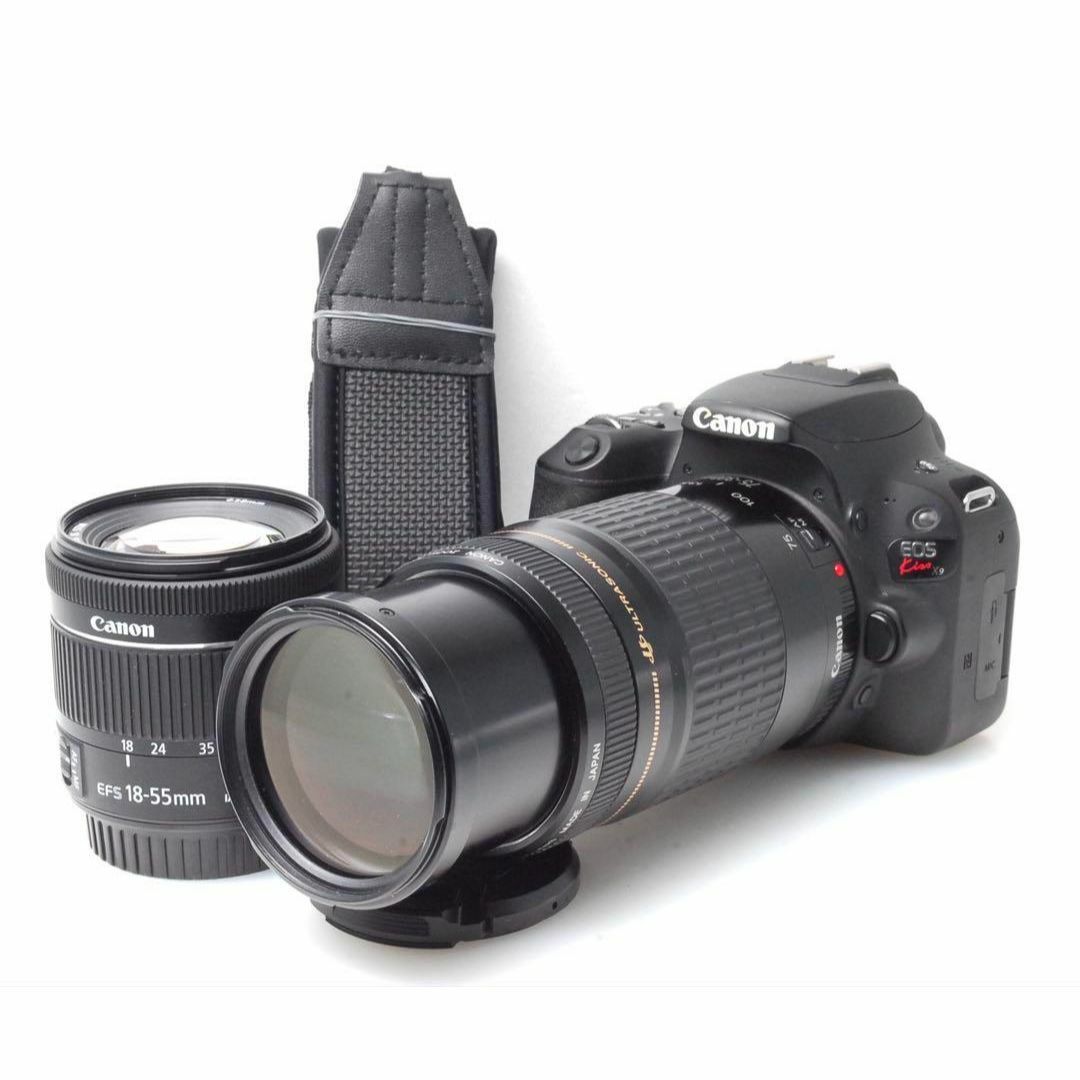 手ぶれ補正付☆キャノン☆canon kiss x9標準＆望遠ダブルレンズセット