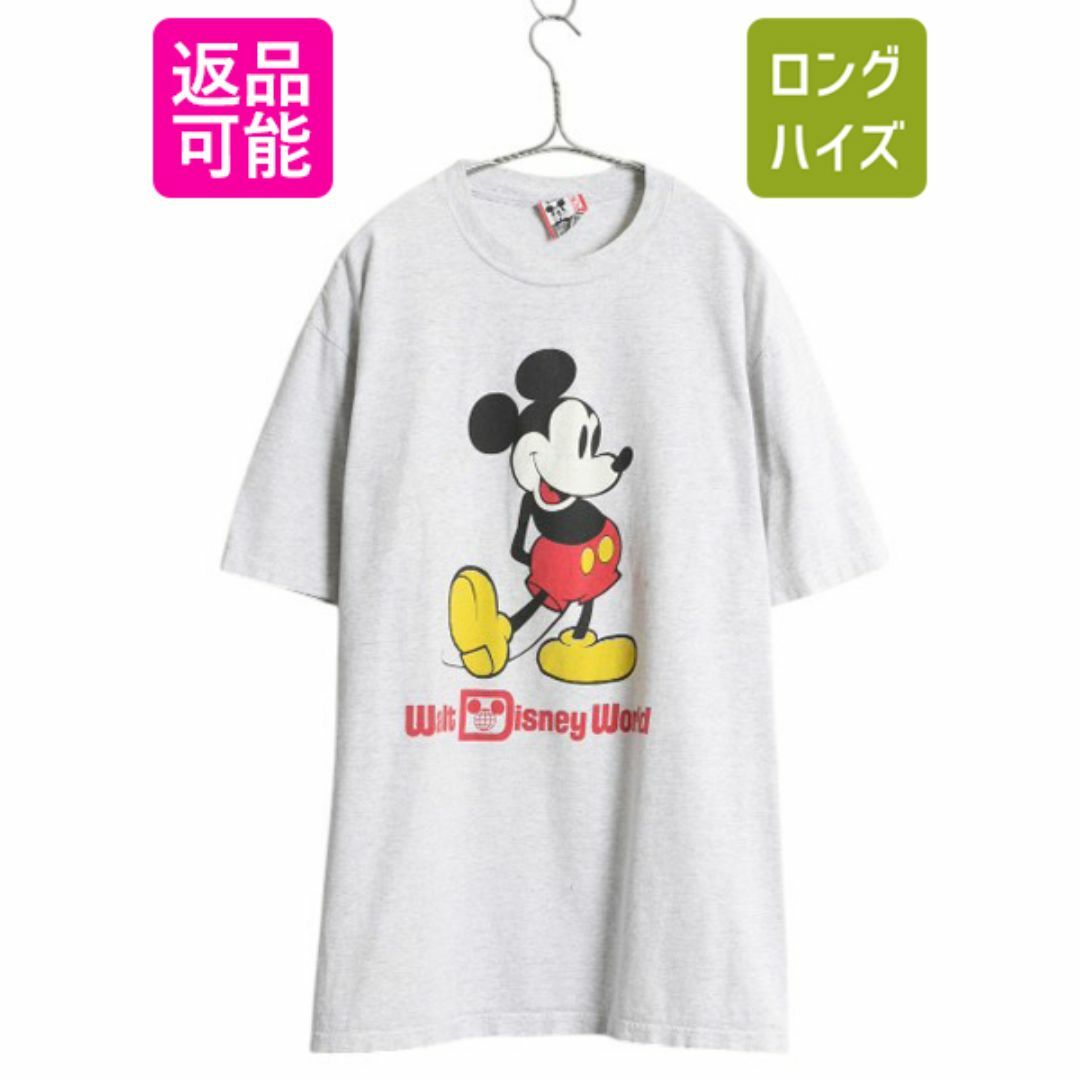 90s USA製 ミッキー イラスト プリント Tシャツ メンズ レディース XL