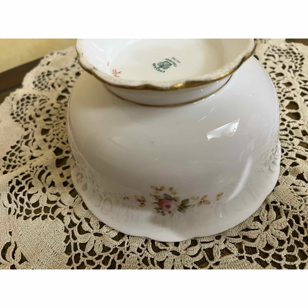 コールポート☆バラ柄の大きなシュガーボウル☆COAL POAT 薔薇 ローズ