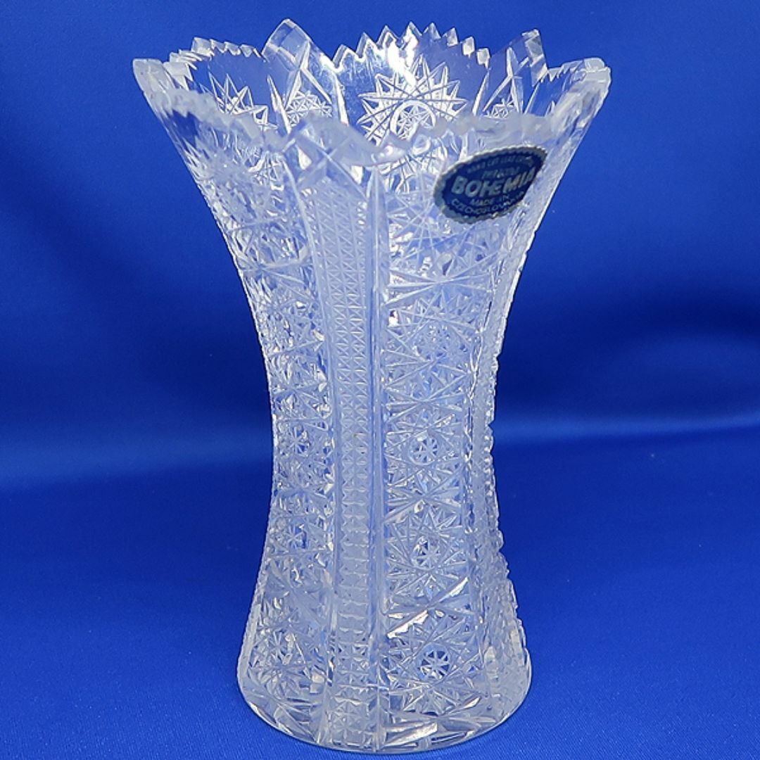 BOHEMIA CRYSTAL ボヘミア クリスタルグラス 花瓶 箱付き BOHEMIA