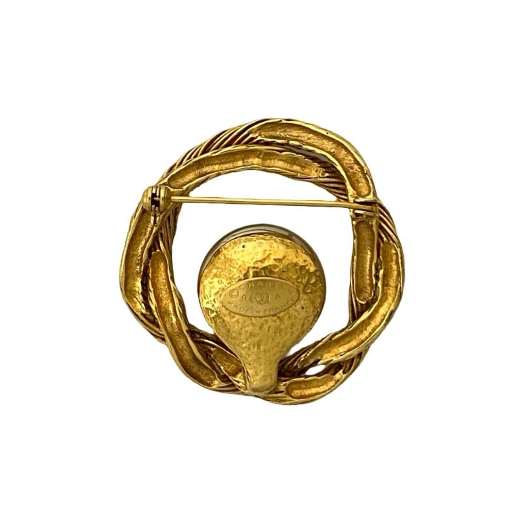 極美品】シャネル CHANEL ブローチ ココマーク パール ゴールド