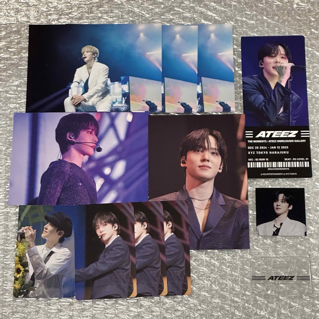 ATEEZ ユノ ポラロイド ポラ チェキ ユノ 直筆サイン入り トレカ 会場