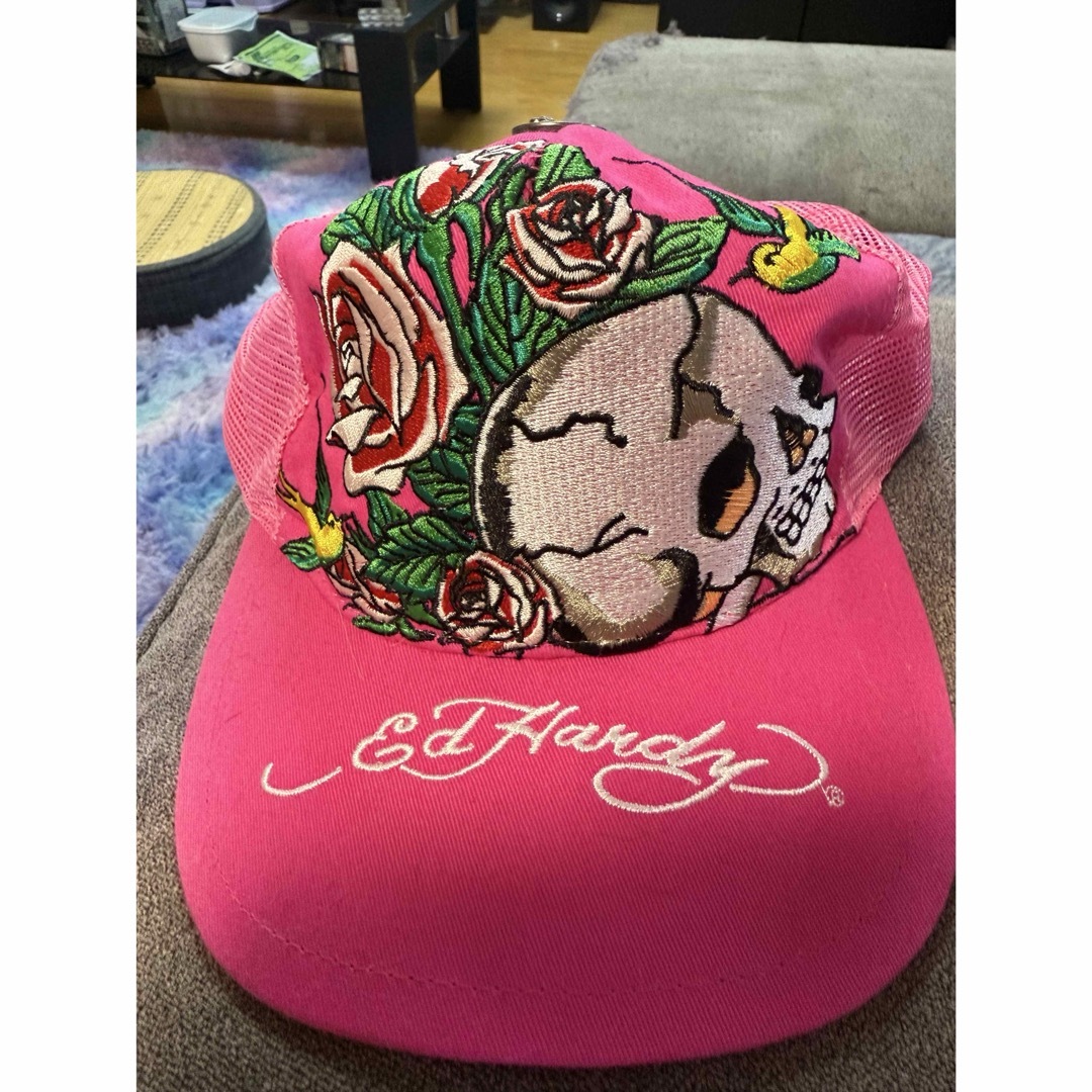 ED HARDY キャップ 2点セット スカル バラ ニューヨーク