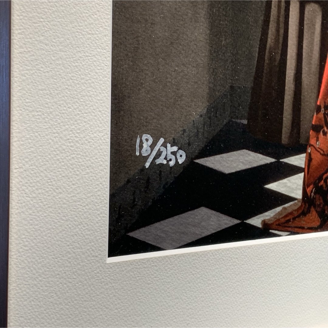 ヨハネス・フェルメール 「手紙を書く女と召使い」 18/250 シルク