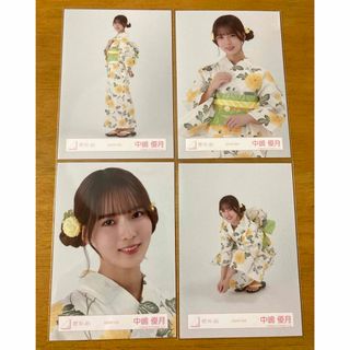 櫻坂46 中嶋優月 浴衣 2025 直筆サイン入り生写真 中嶋優月 直筆サイン