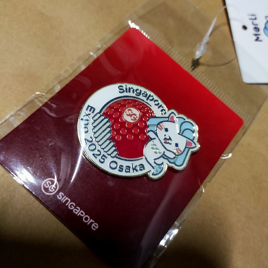 関西大阪万博 2025 シンガポール館 パビリオン マーリー ピンバッジ