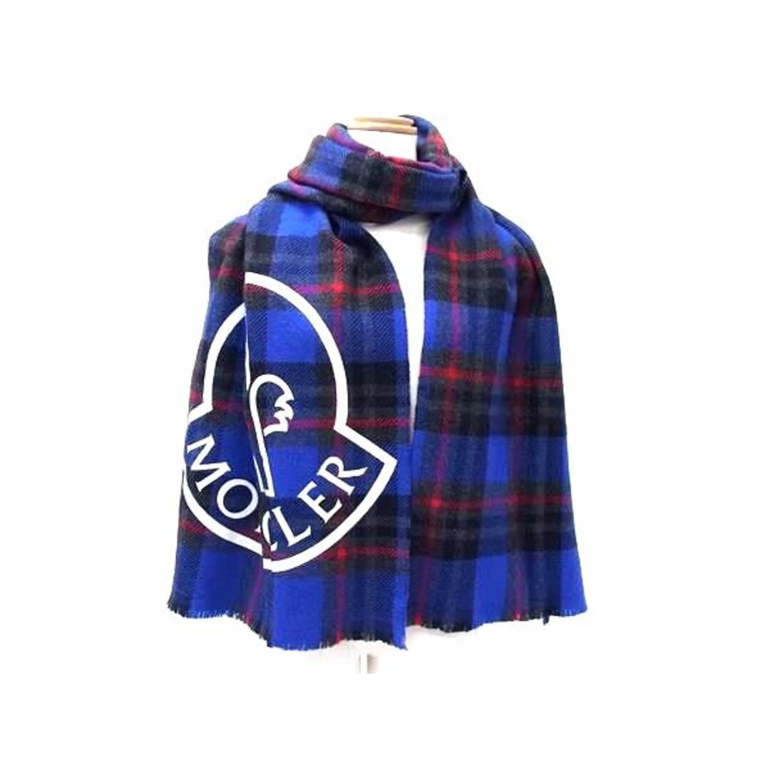 □極美品□ MONCLER モンクレール ウール×ナイロン チェック柄