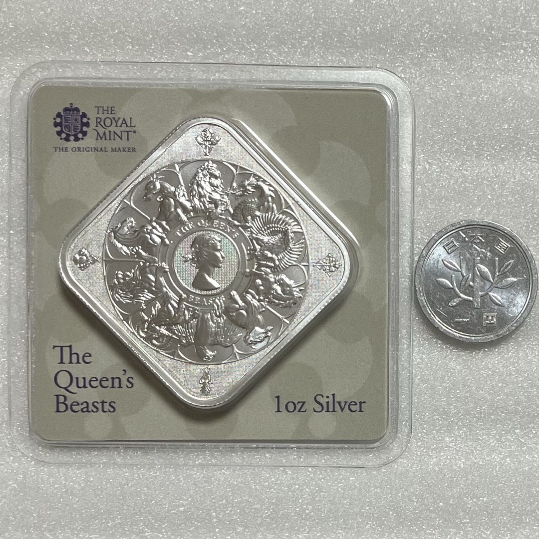 英国 クイーンズビースト コンプリーター 1オンス銀バー 特別