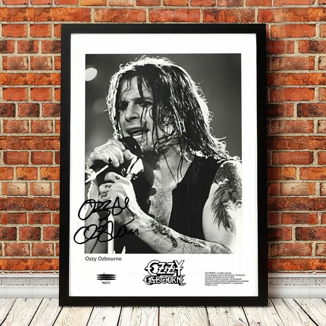 オジー・オズボーン 直筆サイン入りポスター Ozzy Osboune オジー