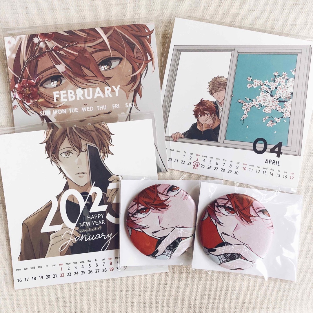 ギヴン展 佐藤真冬 缶バッジ カレンダー 吉田由紀 ギヴン