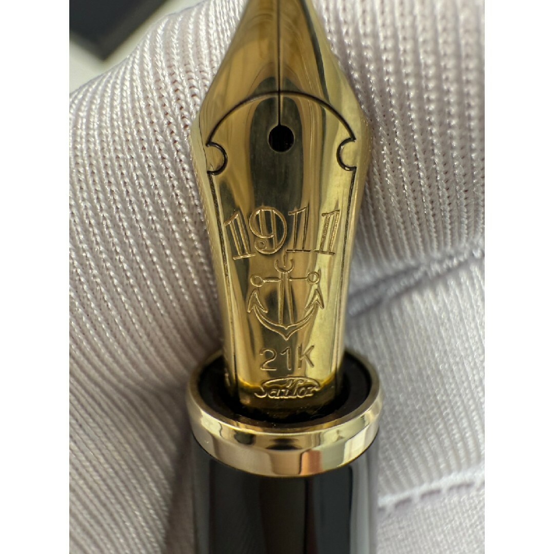 希少品 万年筆 SILVER刻印あり SAILOR ペン先 18K-WG 動作品