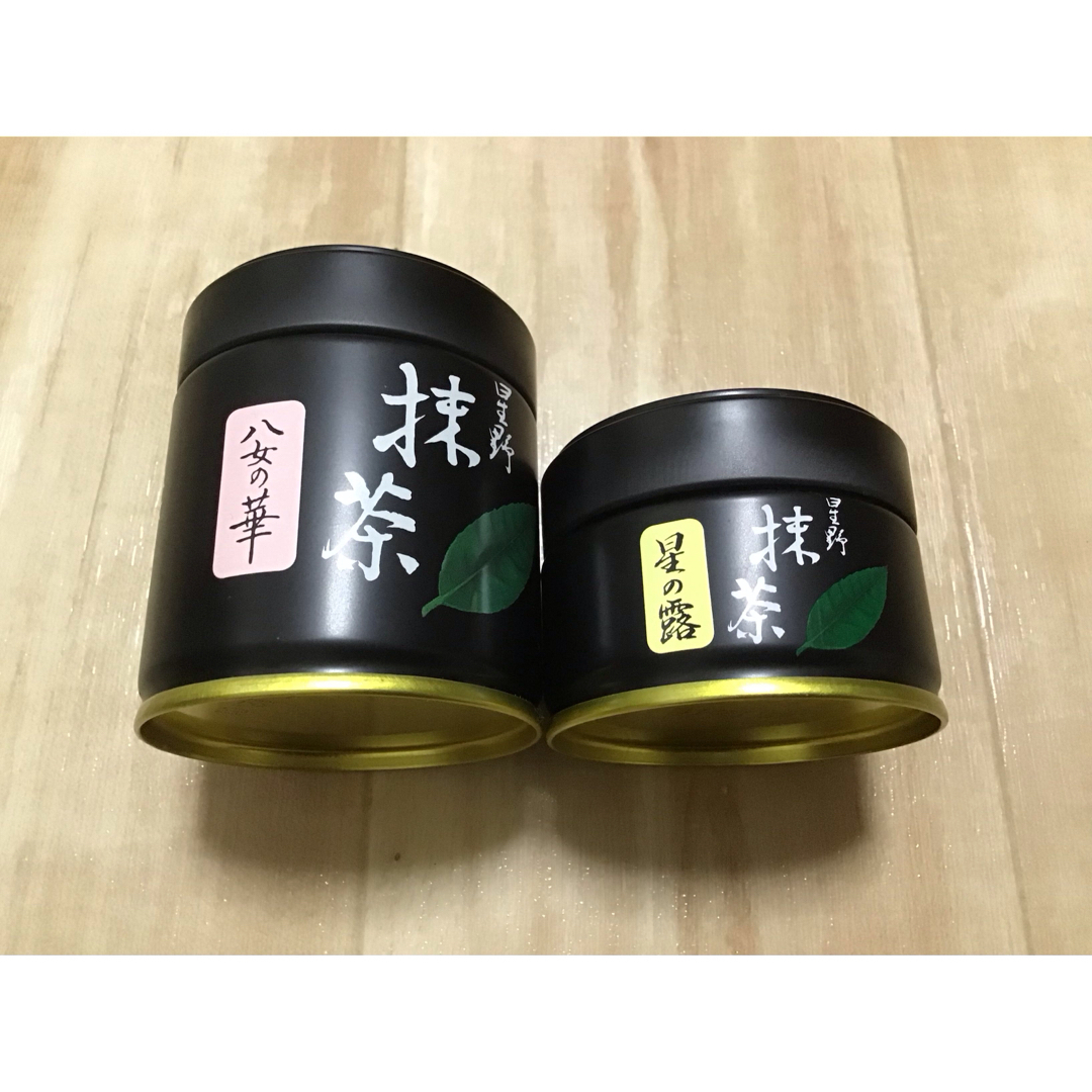 星野製茶園 抹茶 八女の華40g，八女の露20g✖️2缶 星野