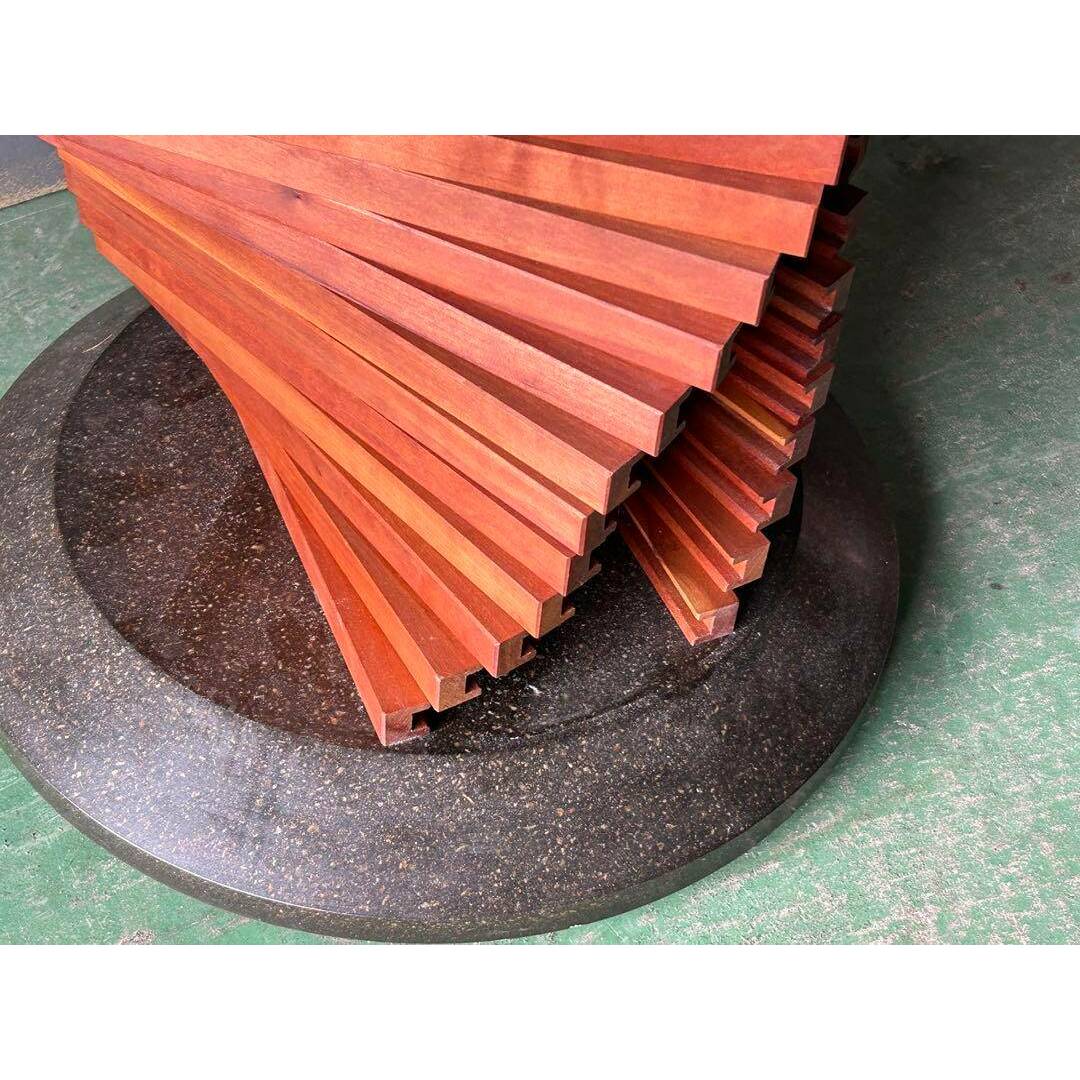 ②Jonny B 回転式CDラックコレクションケースウォールナットRZ