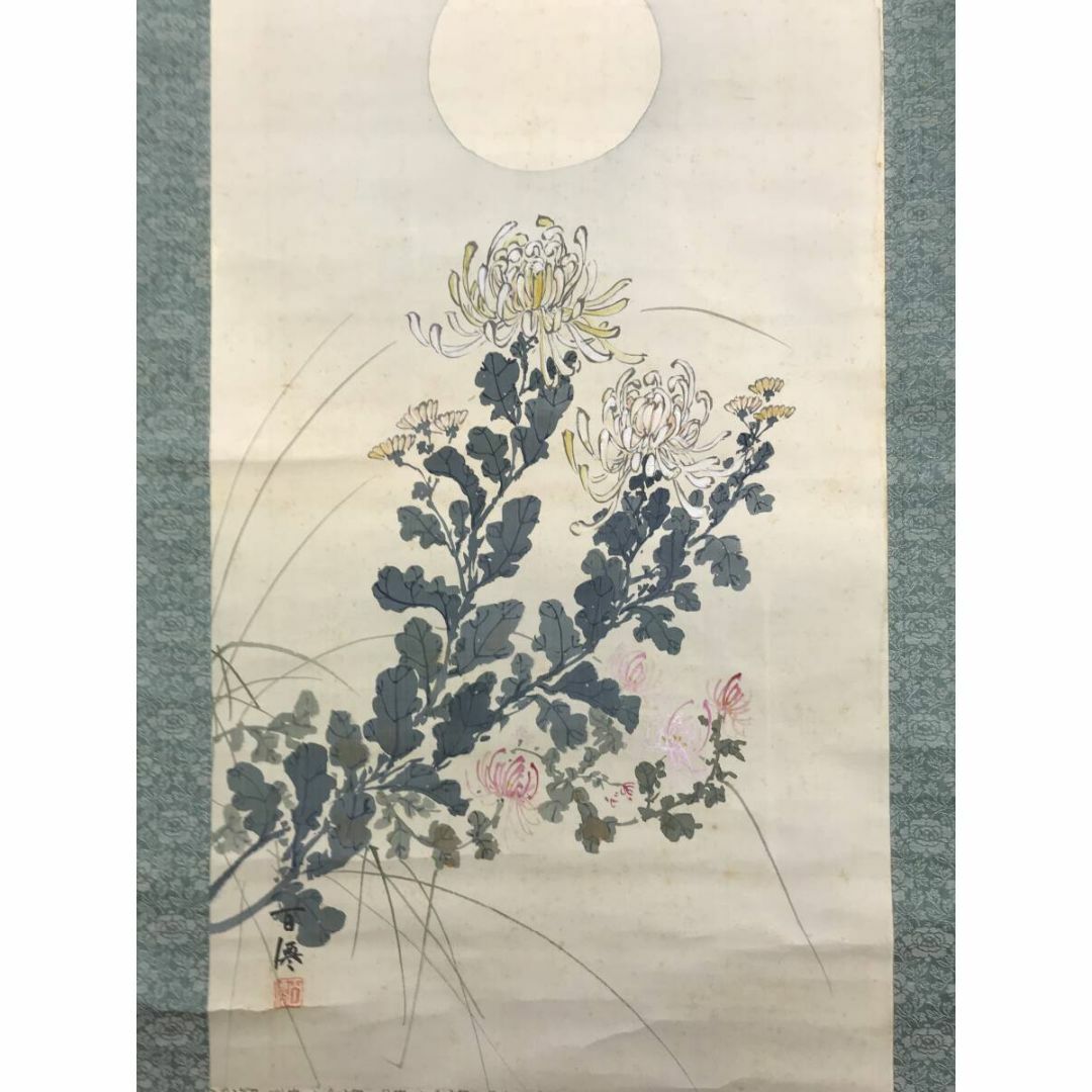 真作】今井ロジン 油絵 「バラ」 サイン有 裏書有（2） S.M へ8 真作