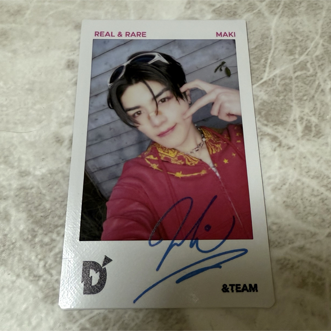 &TEAM MAKI マキ サイン入りチェキ &TEAM MAKI アジツ サイン入り