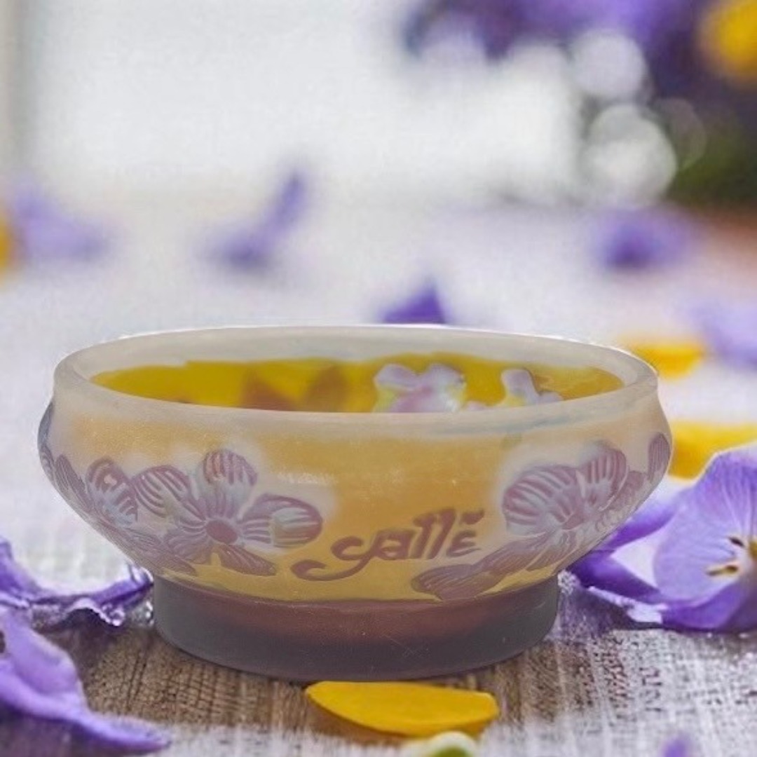 ◇証明書付◇EmileGalleエミールガレ ボンボニエール 小鉢 カメオ彫