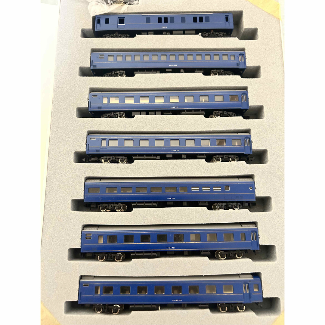 寝台特急「あさかぜ」TOMIXブルートレイン 7 Nゲージ鉄道模型セット、カニ