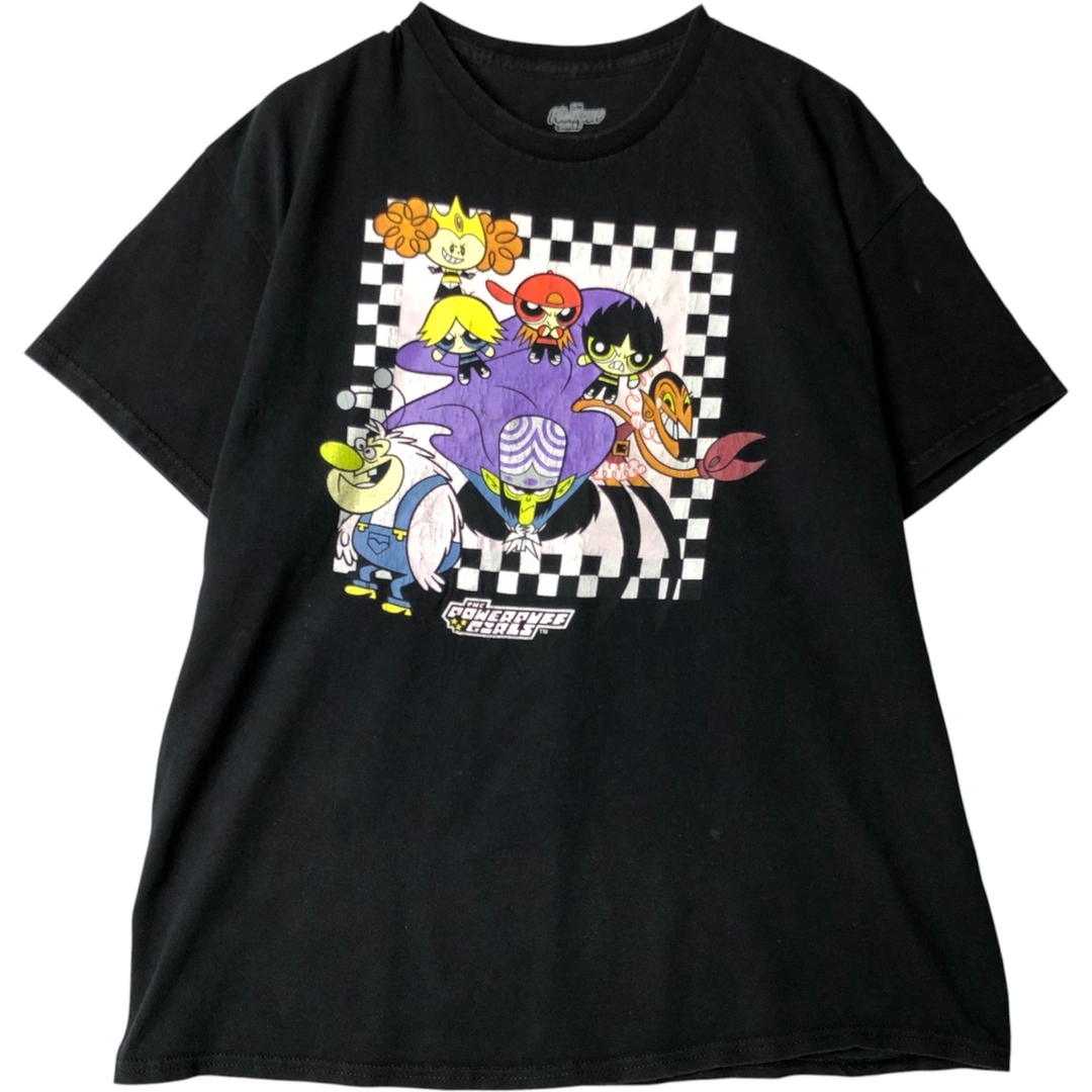 古着 THE POWERPUFF GIRLS パワーパフガールズ キャラクタープリントT