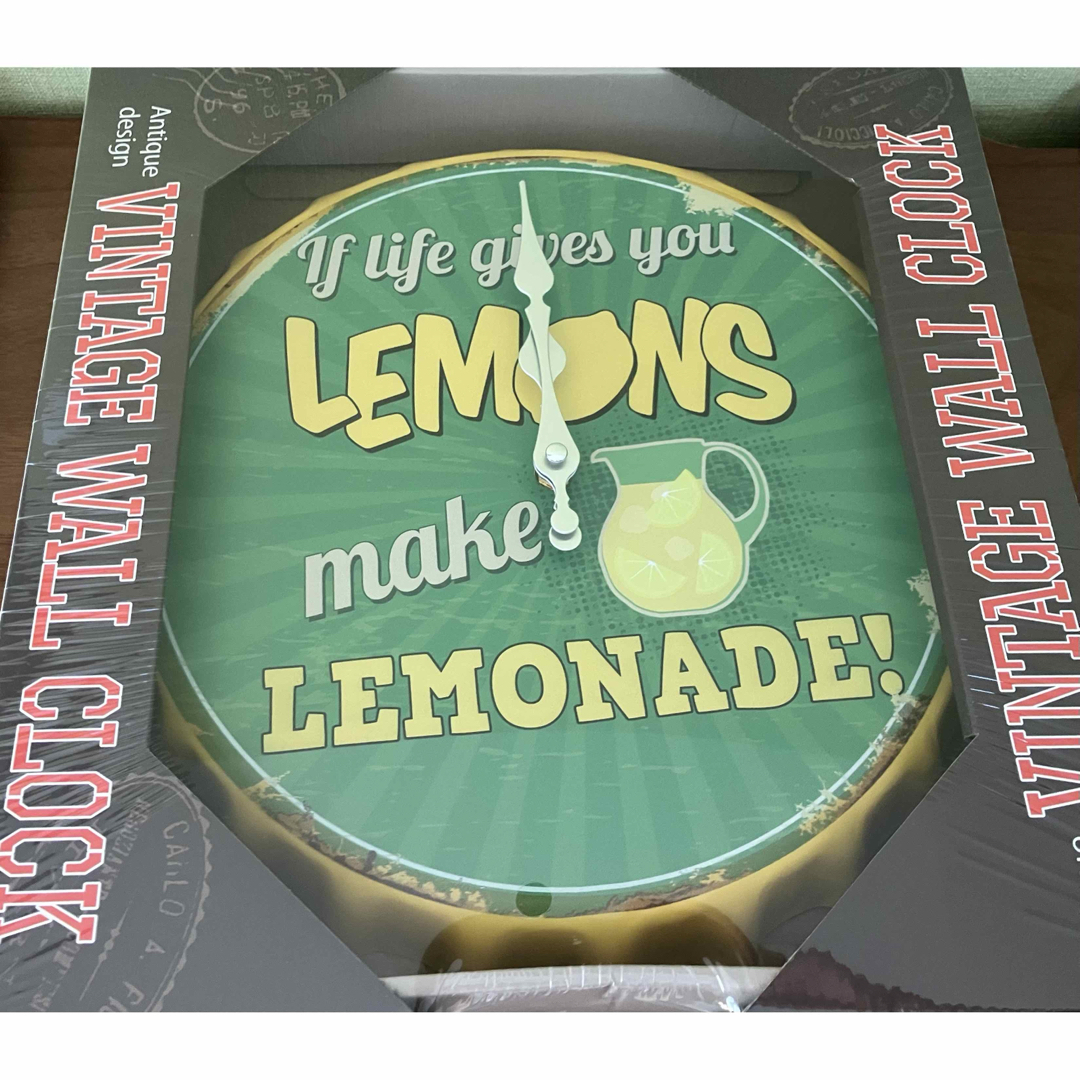 VINTAGE WALL CLOCK 新品