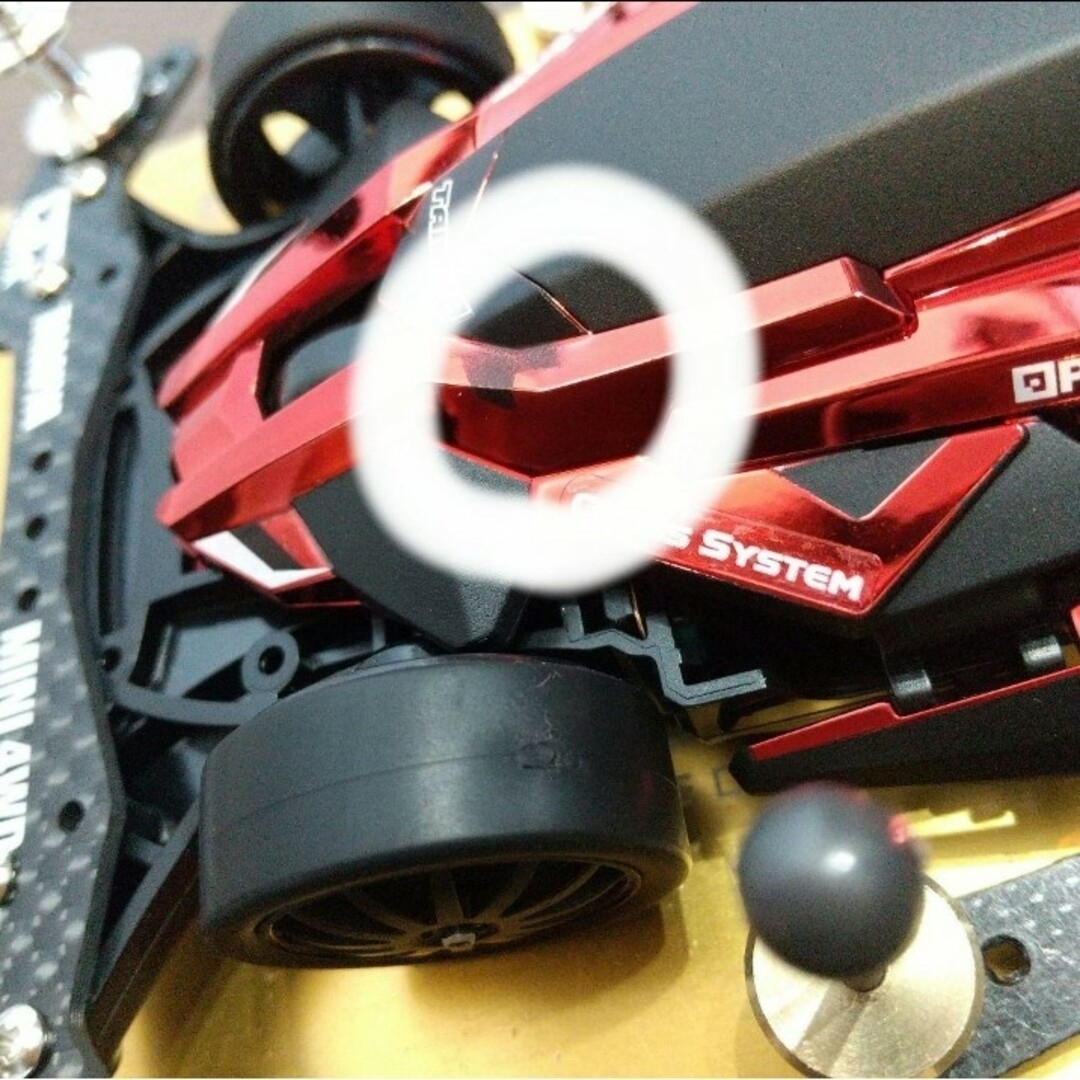 ミニ四駆 完成品 デクロス01 Matt Black＆Red Platedの通販 by ゆか