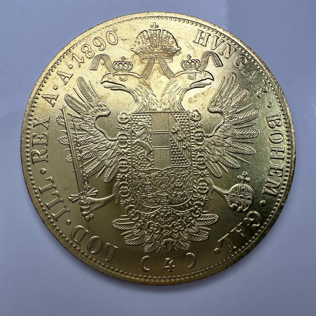 海外古銭 オーストリア ダカット 双頭の鷲 1880年 海外古銭