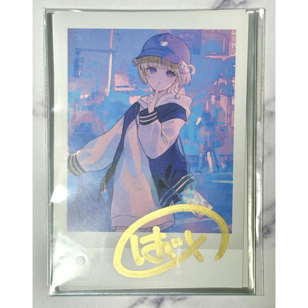 ホロライブ 轟はじめ はじめの日記念 直筆サイン入りチェキ風