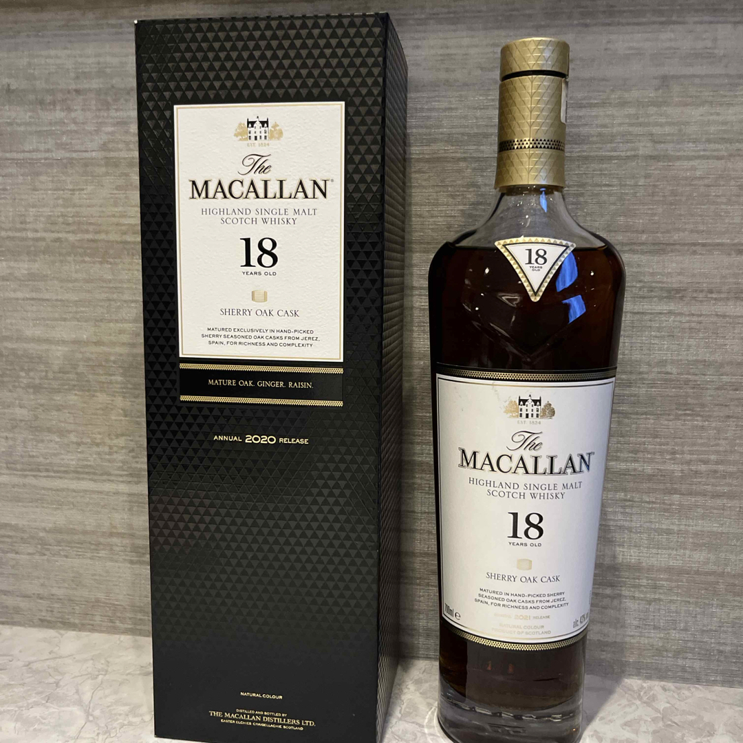 MACALLAN マッカラン 18年 700ml 空瓶 5本 空箱4個 マッカラン 18年