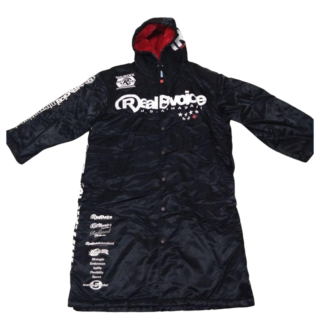希少 RealBvoice リアルビーボイス レア物 ベンチコート 裏ボア付 黒