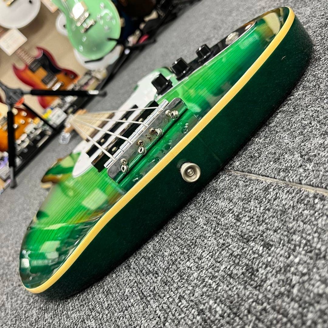 10941】 Legend ジャズベース タイプ フレイム グリーン