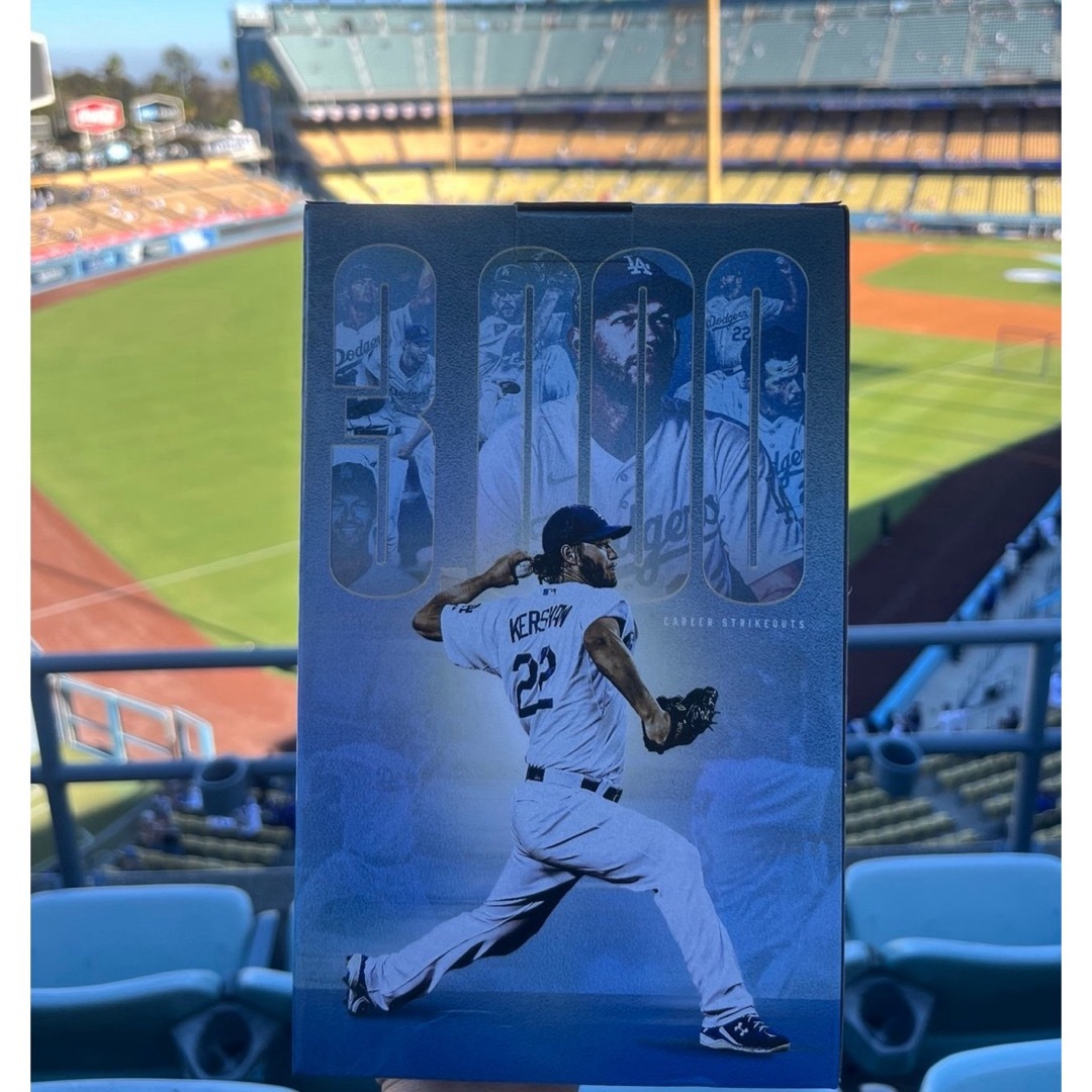 カーショー 3000奪三振 ボブルヘッド ドジャース まとめ買い割引あり