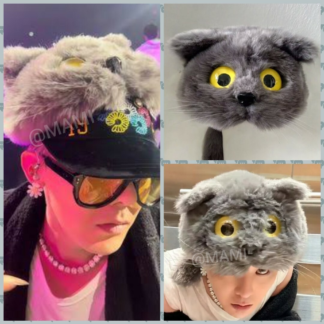 BIGBANG - 🩷猫キャップ 猫の被り物🩷G-DRAGON ジヨン 帽子 ZOA