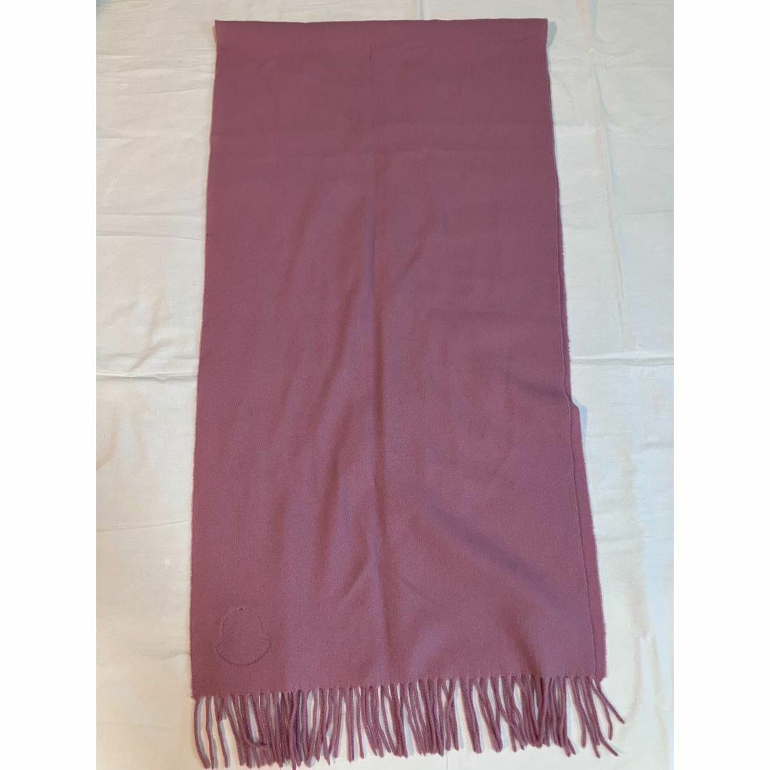 MONCLER フリンジ マフラー ピンク系