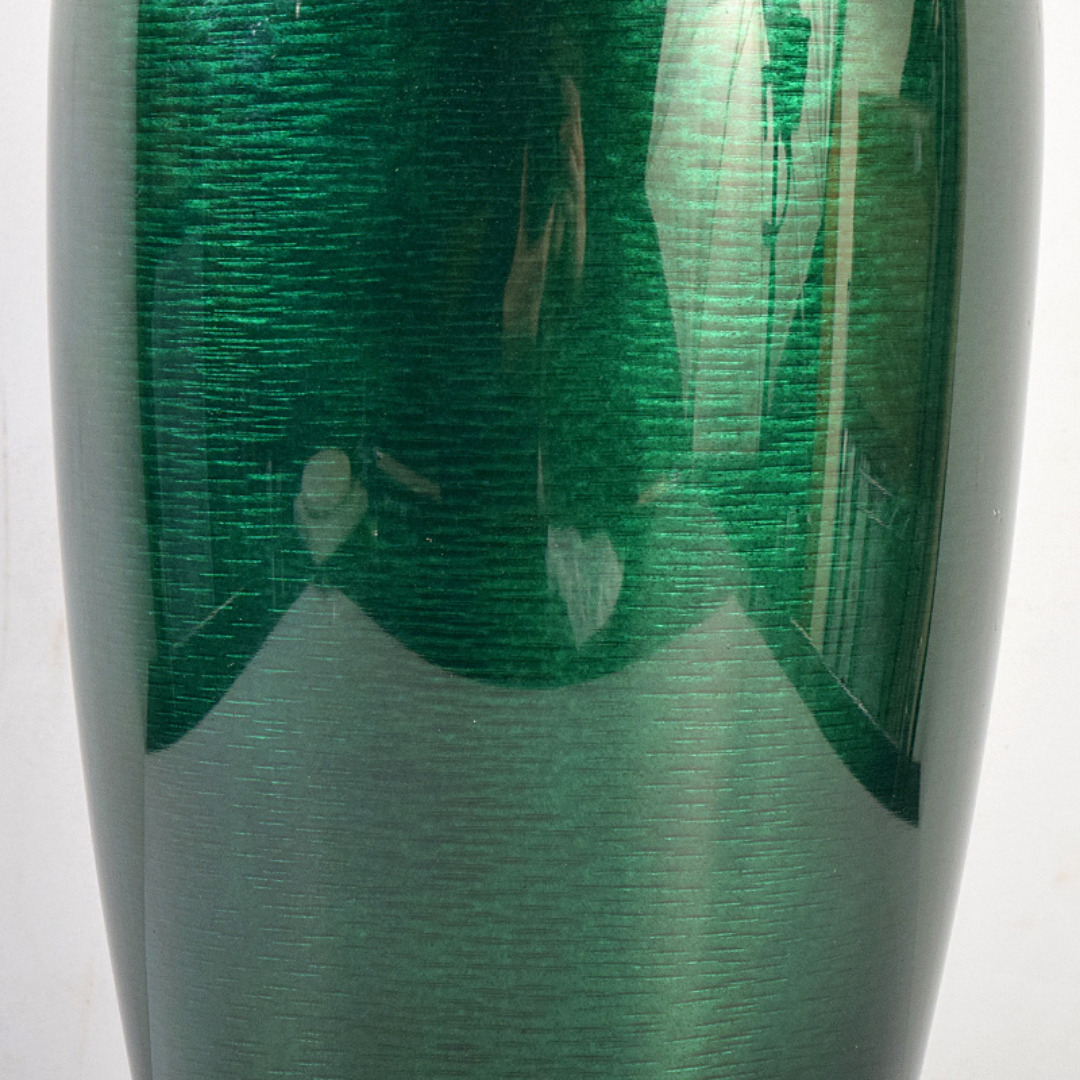 七宝焼 安藤七宝店 透釉 藤文 花瓶 M R9142