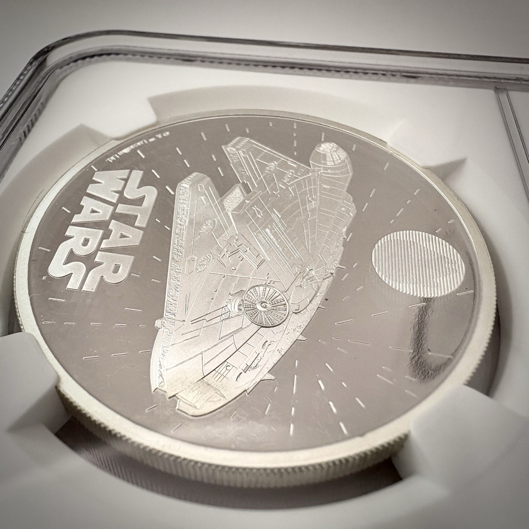 コレクター必携】2024年スター・ウォーズ銀貨 最高鑑定ミレニアム